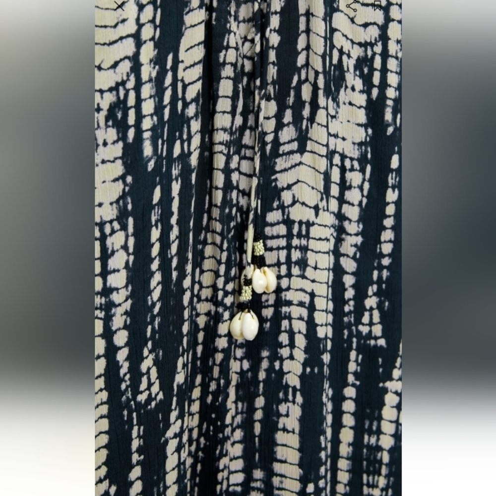 Zara Tie Dye Printed Boho Casual Vacation Long Dress 100% modal Size- XXL - Picture 12 of 12